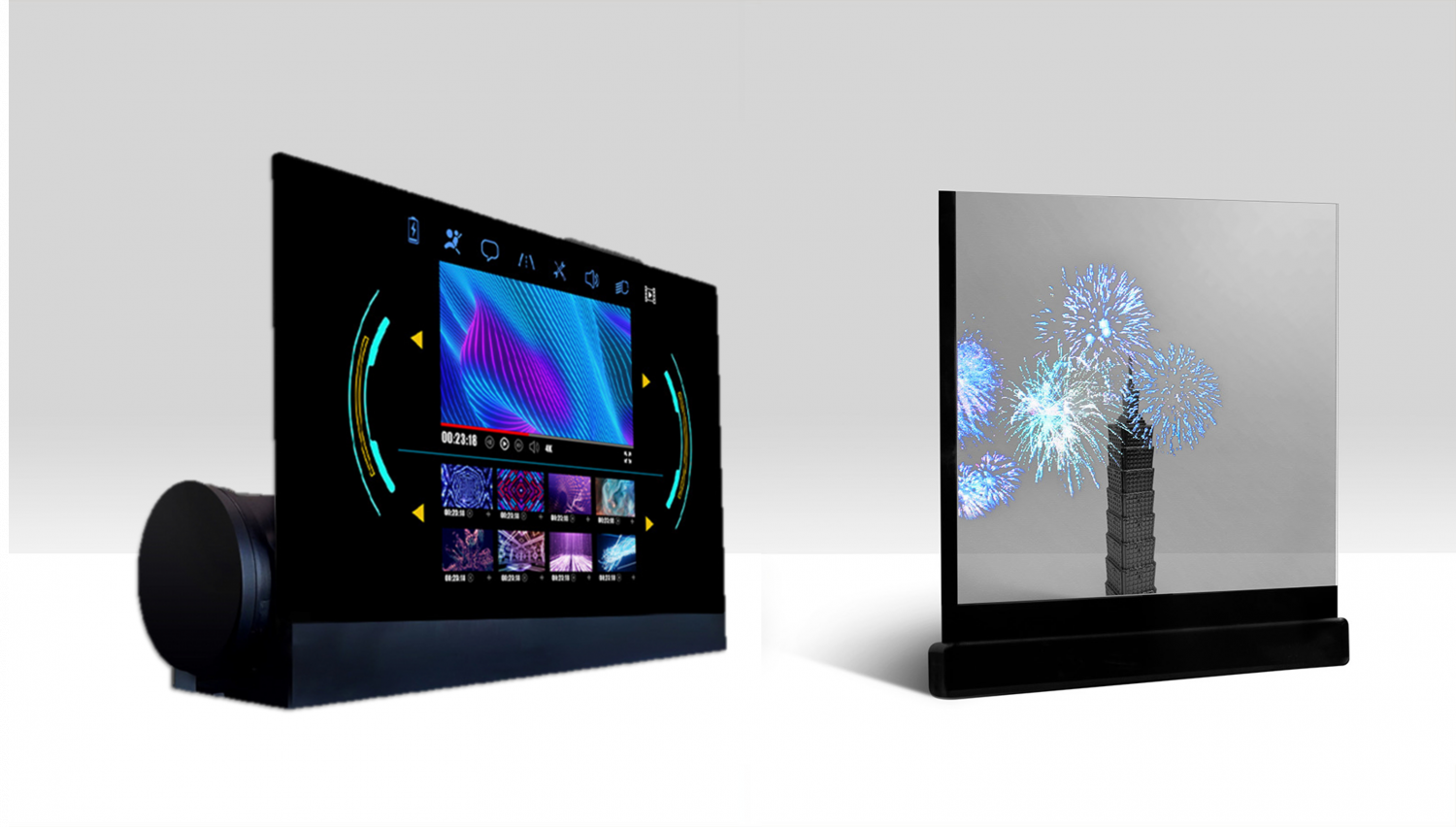 可卷式、折迭性、高透明